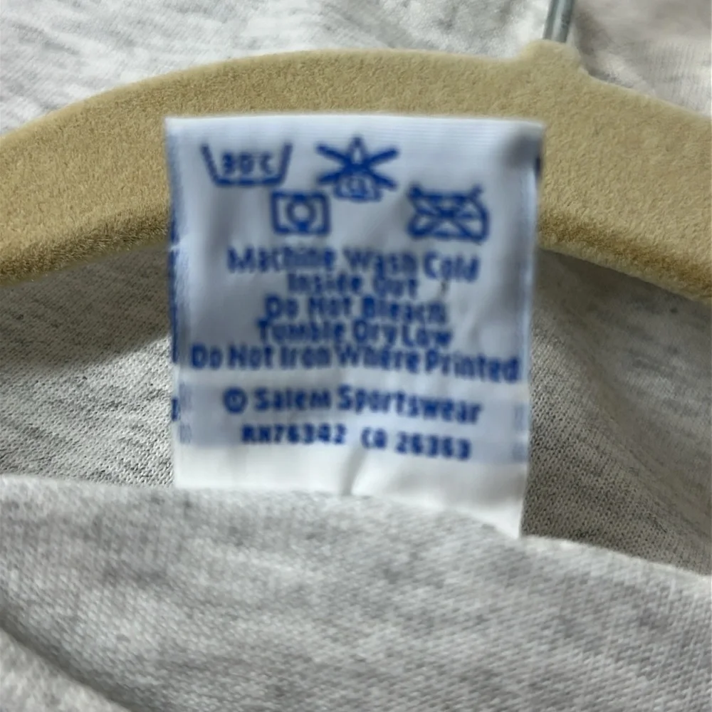 Vintage 1993 NWOT Chicago Bulls Champions Tee, Heathered Gray Made in USA Salem - Picture 4 of 12